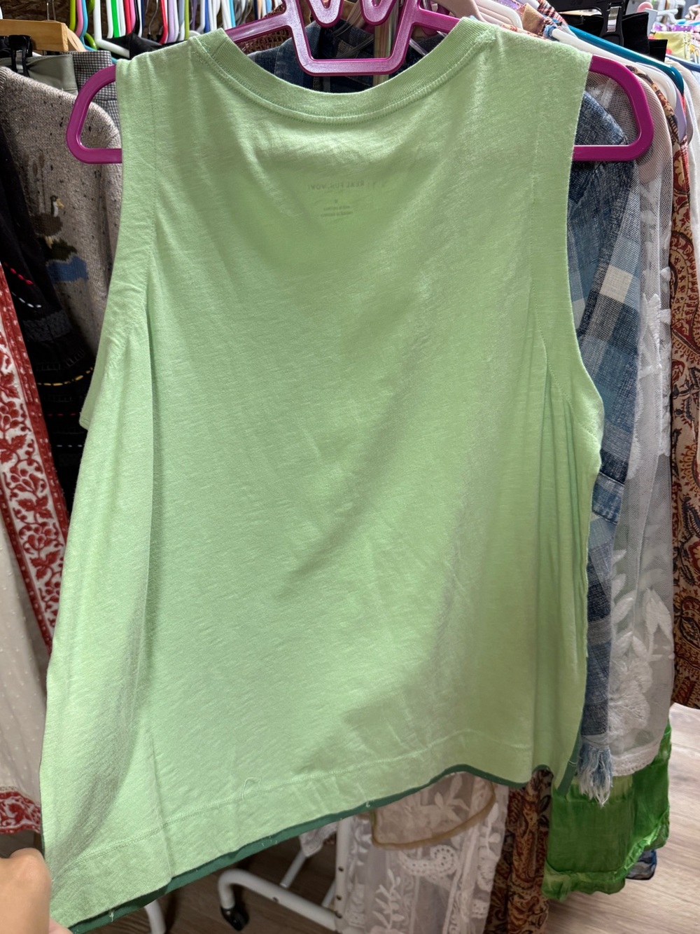 Real Fun, Wow! x Anthropologie Graphic Muscle Tee NWT - Picture 6 of 7